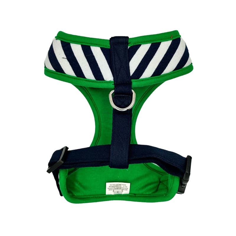 Pechera de Tela para Perros - Lineas Verdes - Atras - Petipia Pet Trends Pechera de Tela para Perros - Lineas Verdes - Atras - Petipia Pet Trends