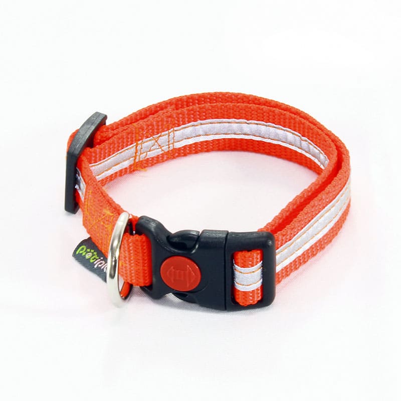 Collar Reflejante para perros - anaranjado - petipia Collar Reflejante para perros - anaranjado - petipia